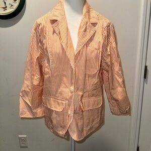 Old Navy Women's Striped Peach Blazer